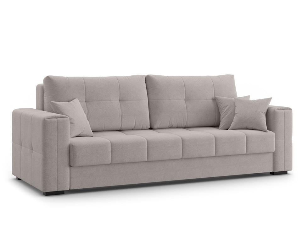 Орматек Диван-кровать Stockholm (Ткань: Рогожка Preston 290 Cерый) 160x200