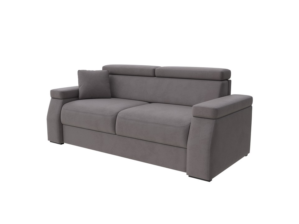 Орматек Диван-кровать Synergy Ergo (Ткань: Велюр Enigma 14 Темно-серый) 160x196